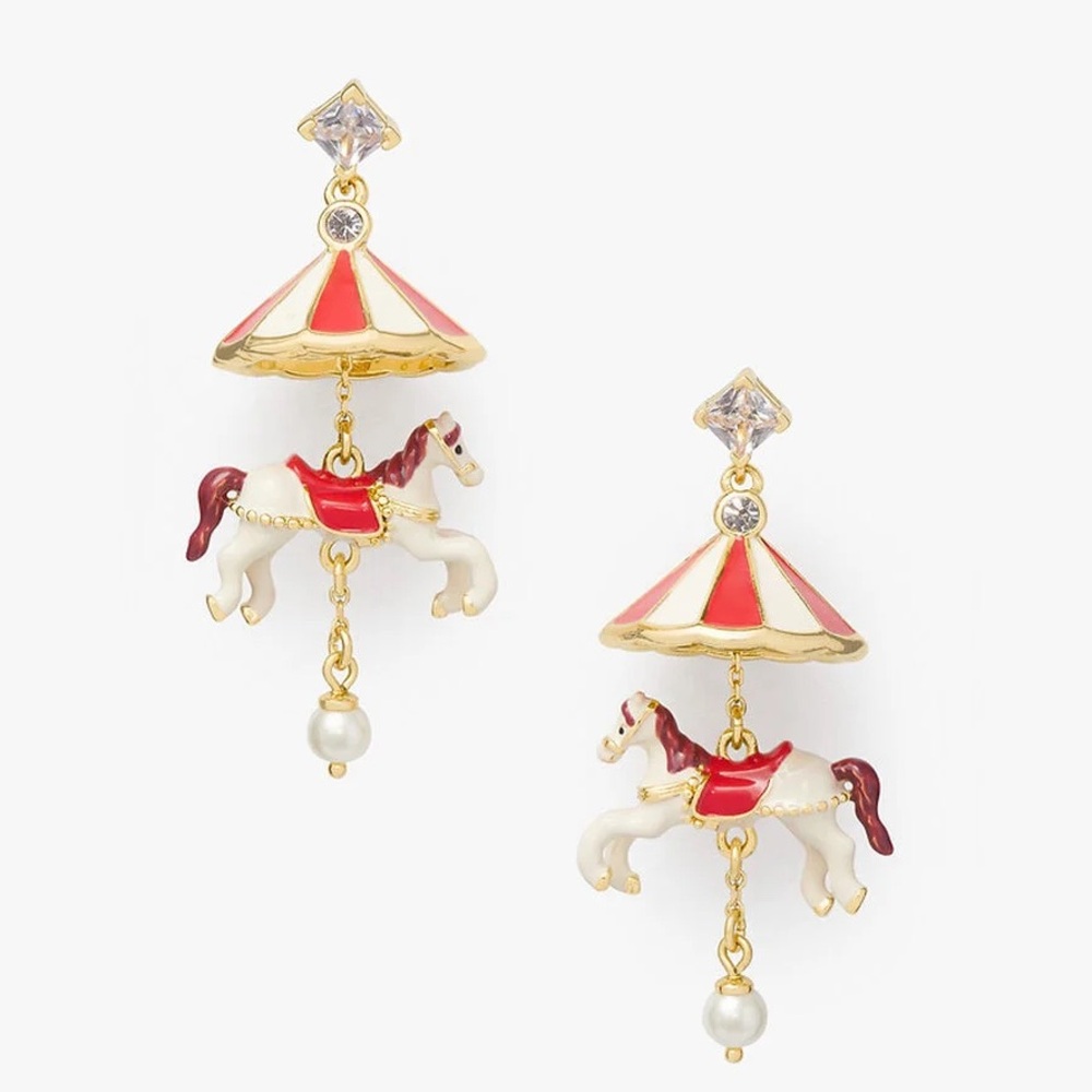 🎠 HOST PICK 🎠 Kate Spade Carousel Horse Drop Earrings